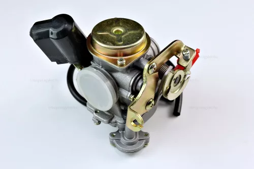 Karburátor 4T GY6 50ccm, 4 ütemű kínai robogóhoz / KYMCO 4T / PEUGEOT V-CLICK 4T / RIEJU 4T (fém fedeles)