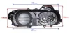 Dekni 4T GY6 50-80ccm 40cm , 10"-os kerekű 4 ütemű kínai robogóhoz
