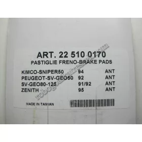 Fékbetét Kymco Dink / Peugeot SV Geo RMS 0170