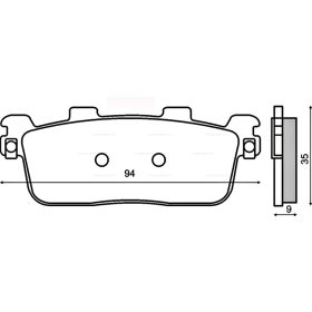 Fékbetét hátsó Kymco People 250 RMS 2740