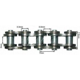 Lánc Pocket Bike vékony 70 szemes 25H