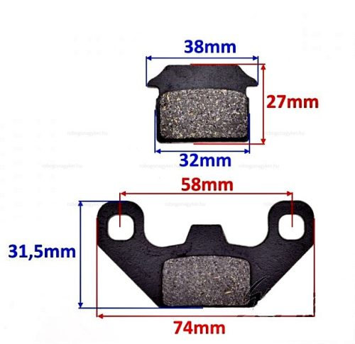 Fékbetét Tip 3 Dirt bike - Pitbike