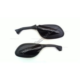 Tükör szett fekete betétes 8mm