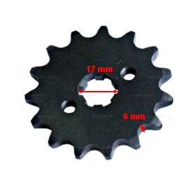 Lánckerék első 420 15 fogas 14/17mm-es tengelyre