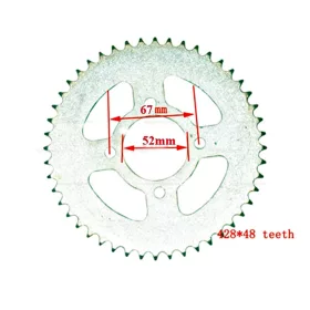 Lánckerék hátsó 428 48 fogas 7mm Dirt Bike