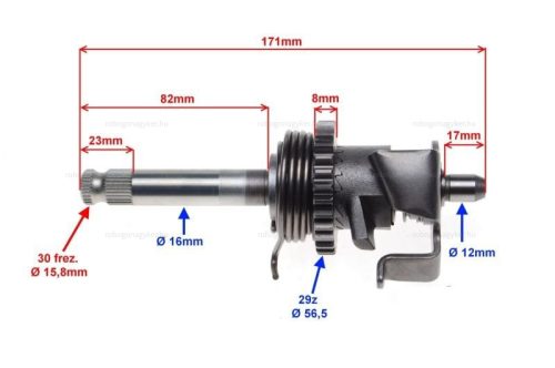 Indító fogaskerék szett 250ccm