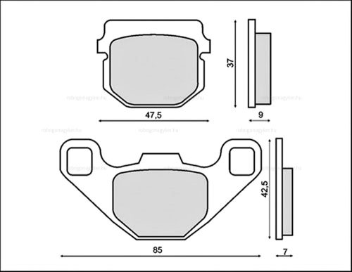 Fékbetét PEUGEOT SPEEDAKE RMS 0040