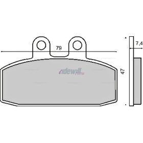   Fékbetét APRILIA SCARABEO 150-200ccm 99-03 / LEONARDO 250-300ccm 99-04 RMS 0060