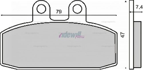 Fékbetét APRILIA SCARABEO 150-200ccm 99-03 / LEONARDO 250-300ccm 99-04 RMS 0060