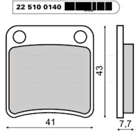 Fékbetét CAGIVA CITY / HONDA RMS 0140