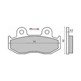 Fékbetét HONDA SH 125-150ccm 00-05 RMS 0270