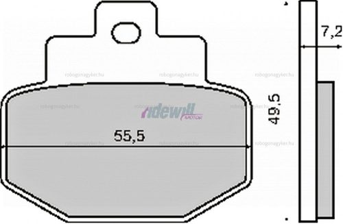 Fékbetét APRILIA SCARABEO 100ccm / VESPA GTS 125 / PIAGGIO HEXXAGON RMS 0450