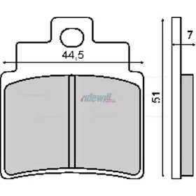 Fékbetét KYMCO GRAND DINK 01-04 250ccm / KXR 250 RMS 0500