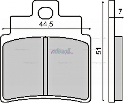 Fékbetét KYMCO GRAND DINK 01-04 250ccm RMS 0500