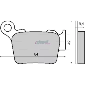 Fékbetét HUSQVARNA / KTM 125-525ccm RMS 0750
