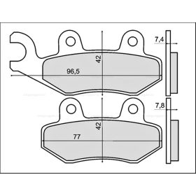 Fékbetét CAGIVA CANYON 500 RMS 1420