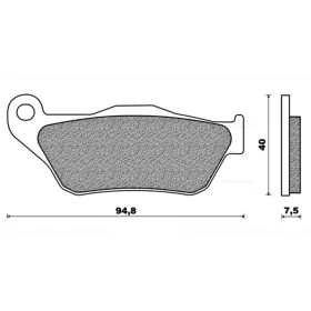 Fékbetét YAMAHA RX X-MAX 125-250ccm RMS 0770