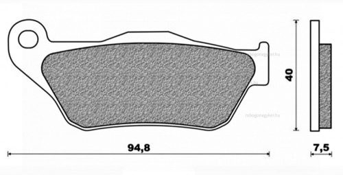 Fékbetét YAMAHA RX X-MAX 125-250ccm RMS 0770