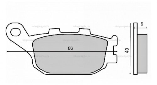 Fékbetét HONDA CBR / CB 600 91-00 RMS 0930