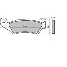 Fékbetét GAS GAS / HONDA HM RMS 0920