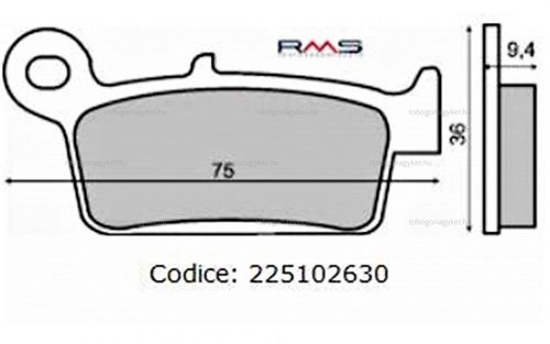 Fékbetét PEUGEOT Geo / SV RMS 2630