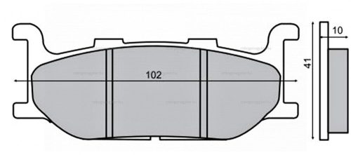 Fékbetét MAJESTY 400 / T-MAX 00-03 / XJ 600 RMS 0400