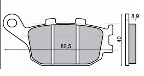 Fékbetét HONDA JAZZ 250ccm RMS 0470