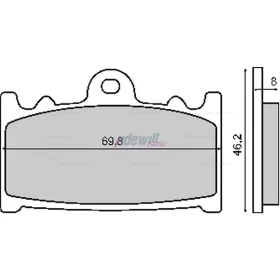 Fékbetét Suzuki GSX 400 / HONDA FS E / C 650 RMS 1150