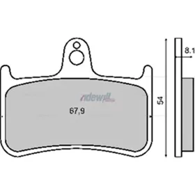 Fékbetét HONDA CBR 900 RMS 0861 ( KEVLÁR )