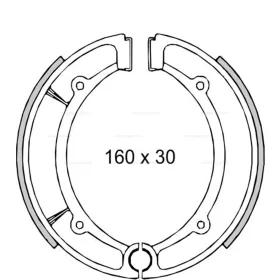 Fékpofa YP MAJESTY 250ccm 96-98 RMS 0460