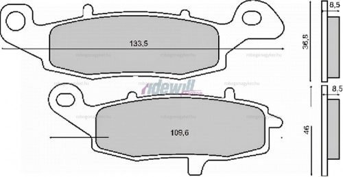 Fékbetét SUZUKI GSF / GSX 600 RMS 1240