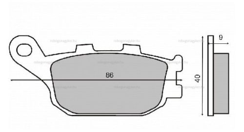 Fékbetét HONDA CB 600-1000 RMS 0931