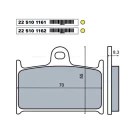 Fékbetét SUZUKI RF 900ccm RMS 3030