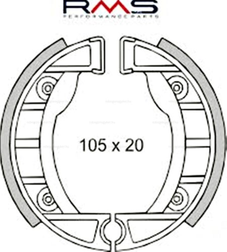 Fékpofa 105X20 APRILIA / PIAGGIO SI RMS 0200