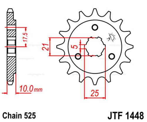 Lánckerék első JTF1448 525 15 fogas