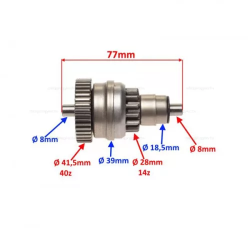 Bendix Aprilia 125 / Derbi 125-200 / Gilera 125-200 / Piaggio 125-200 14/40 fogas