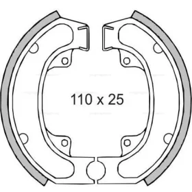 Fékpofa CPI Popcorn / Honda Sh RMS 0080