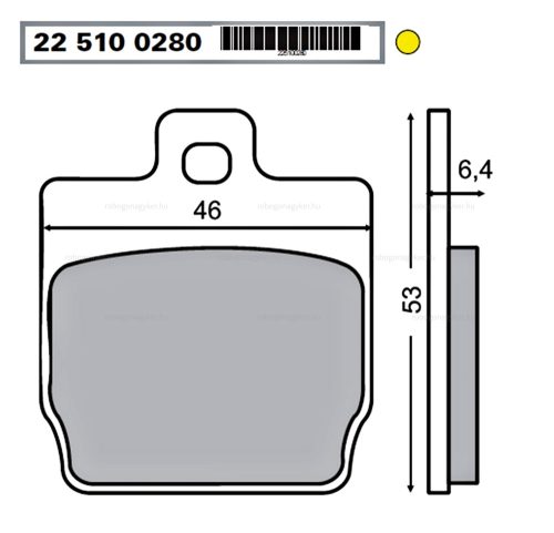 Fékbetét MBK Nitro RMS 0280