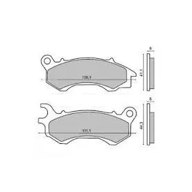 Fékbetét Honda PCX 125-150 2010- RMS 2780
