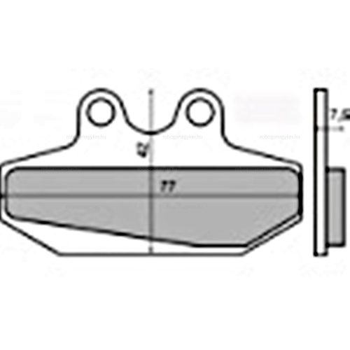 Fékbetét Aprilia Pegaso 50 92-94 RMS 0740