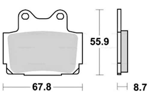 Fékbetét Yamaha TZR 125ccm NEWFREN 0082