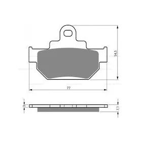   Fékbetét Suzuki Street Bike GZ / LS / TU 125-250-400-650 FD092