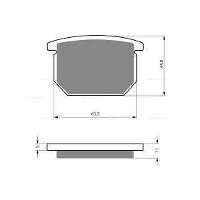 Fékbetét Suzuki GSX 250-400-650-750-1100 FD0047