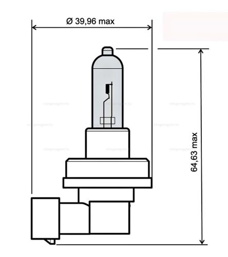 Izzó HB3 12V 65W RMS 0095