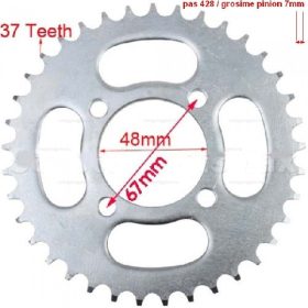 Lánckerék hátsó 428 37 fogas Dirt Bike tip II