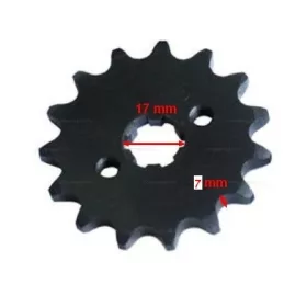 Lánckerék első 428 16 fogas 14/17mm-es tengelyre
