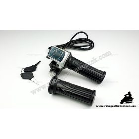   Gázkar töltöttség visszajelzővel és gyújtáskapcsolóval (számos) - elektromos kerékpárhoz