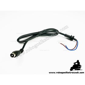   Két pólusú kerek dugós töltő vezeték 90cm - elektromos kerékpárhoz