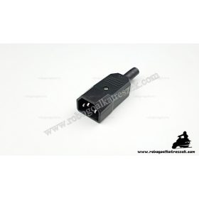   Három pólusú szögletes dugós töltő aljzat - elektromos kerékpárhoz