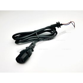   Három pólusú szögletes dugós töltő vezeték 60cm - elektromos kerékpárhoz